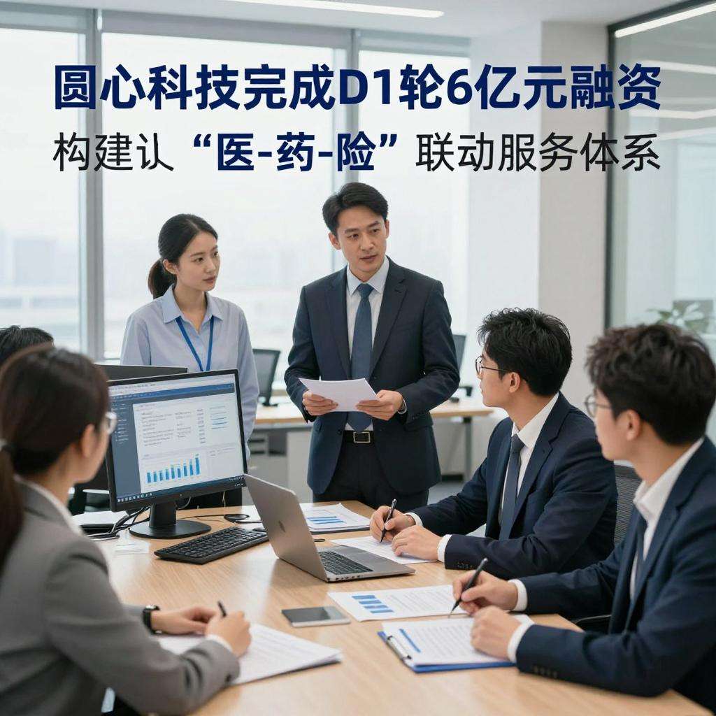 圆心科技完成D1轮6亿元融资，构建专业的“医-药-险”联动体系第一张图
