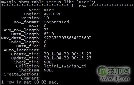 浅谈MySQL的存储引擎之表类型存储(图8) www.itjs.cn