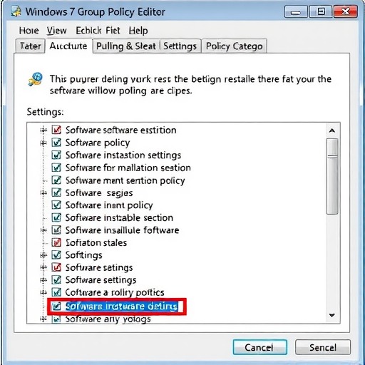 windows 7系统通过组策略禁止任意指定软件运行安装(图2)