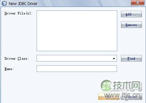 新建JDBC驱动程序