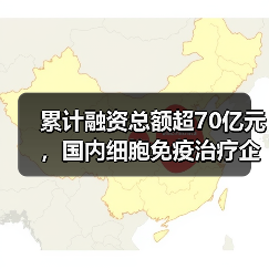 累计融资总额超70亿元，国内细胞免疫治疗企业全图谱