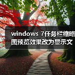 windows 7任务栏缩略图预览效果改为显示文字提示而无窗口预览的 windows 7任务栏缩略图预览效果改为显示文字提示而无窗口预览的