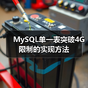 MySQL单一表突破4G限制的实现方法