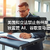 美国拟立法禁止各州单独监管 AI,谷歌亚马逊等大厂纷纷下场推动 美国拟立法禁止各州单独监管 AI,谷歌亚马逊等大厂纷纷下场推动