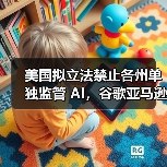 美国拟立法禁止各州单独监管 AI,谷歌亚马逊等大厂纷纷下场推动 美国拟立法禁止各州单独监管 AI,谷歌亚马逊等大厂纷纷下场推动