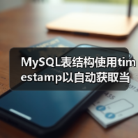 MySQL表结构使用timestamp以自动获取当前时间（图3）