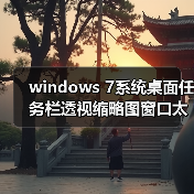 windows 7系统桌面任务栏透视缩略图窗口太小如何调整(图2) windows 7系统桌面任务栏透视缩略图窗口太小如何调整(图2)