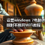 设置windows 7电脑休眠时不断开WiFi教程(图2) 设置windows 7电脑休眠时不断开WiFi教程(图2)