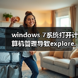 windows 7系统打开计算机管理导致explore.exe崩溃的解决方法（图1）
