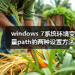 windows 7系统环境变量path的两种设置方法(图1) windows 7系统环境变量path的两种设置方法(图1)