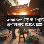 windows 7系统IE浏览器打开网页慢怎么解决 如何解决windows 7系(图2) windows 7系统IE浏览器打开网页慢怎么解决 如何解决windows 7系(图2)