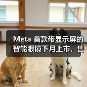 Meta 首款带显示屏的智能眼镜下月上市，售价 800 美元起（图4）