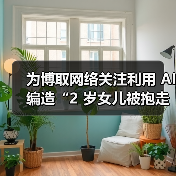 为博取网络关注利用 AI 编造“2 岁女儿被抱走”，发布者被行拘（图1）