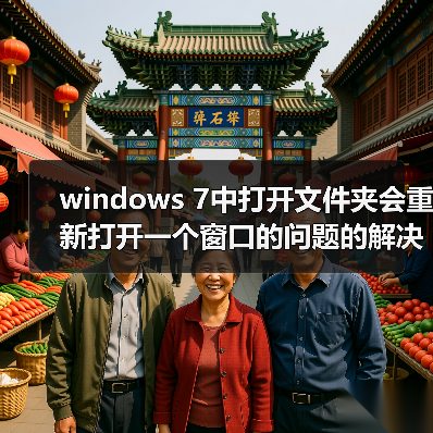 windows 7中打开文件夹会重新打开一个窗口的问题的解决（图1）