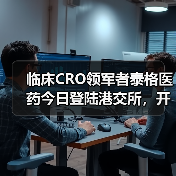 临床CRO领军者泰格医药今日登陆港交所，开盘上涨19%（图1）