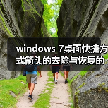windows 7桌面快捷方式箭头的去除与恢复的方法（图1）