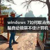 windows 7如何取消电脑自动锁屏不使计算机进入睡眠状态（图3）