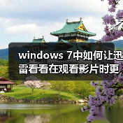 windows 7中如何让迅雷看看在观看影片时更加快速(图1) windows 7中如何让迅雷看看在观看影片时更加快速(图1)