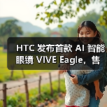 HTC 发布首款 AI 智能眼镜 VIVE Eagle，售价新台币15,600元（图1）
