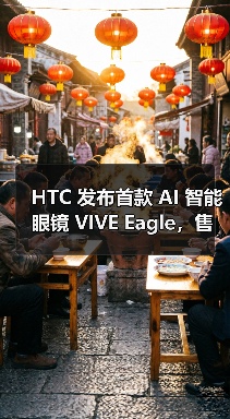 HTC 发布首款 AI 智能眼镜 VIVE Eagle，售价新台币15,600元（图4）