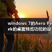 windows 7的Aero Peek的桌面预览功能的设置方法(图4) windows 7的Aero Peek的桌面预览功能的设置方法(图4)