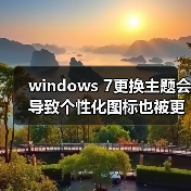 windows 7更换主题会导致个性化图标也被更换的解决方法(图2) windows 7更换主题会导致个性化图标也被更换的解决方法(图2)