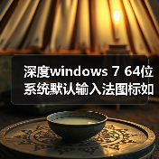 深度windows 7 64位系统默认输入法图标如何个性化设置(图1) 深度windows 7 64位系统默认输入法图标如何个性化设置(图1)