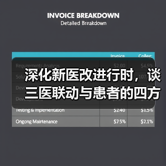 深化新医改进行时，谈三医联动与患者的四方利益协调（图4）