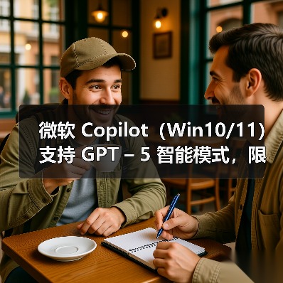 微软 Copilot（Win10/11）支持 GPT – 5 智能模式，限制比 ChatGPT 更宽松（图2）