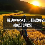 解决MySQL 5数据库连接超时问题(图4) 解决MySQL 5数据库连接超时问题(图4)