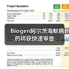 Biogen阿尔茨海默病新药将获快速审查(图1) Biogen阿尔茨海默病新药将获快速审查(图1)