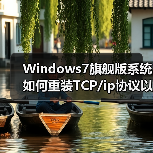 Windows7旗舰版系统如何重装TCP/ip协议以便恢复网络(图4) Windows7旗舰版系统如何重装TCP/ip协议以便恢复网络(图4)