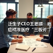 泛生子CEO王思振:癌症精准医疗“三板斧”,提前卡位癌症早筛(图3) 泛生子CEO王思振:癌症精准医疗“三板斧”,提前卡位癌症早筛(图3)
