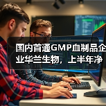 国内首通GMP血制品企业华兰生物，上半年净利润同比增长0.94%（图1）