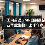 国内首通GMP血制品企业华兰生物，上半年净利润同比增长0.94%（图2）