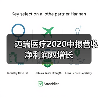 迈瑞医疗2020中报营收净利润双增长（图1）