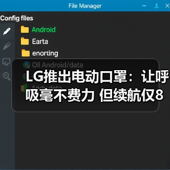 LG推出电动口罩：让呼吸毫不费力 但续航仅8小时（图2）