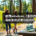 使用windows 7系统自带的系统还原功能将电脑恢复到正常状态(图2) 使用windows 7系统自带的系统还原功能将电脑恢复到正常状态(图2)