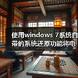 使用windows 7系统自带的系统还原功能将电脑恢复到正常状态(图4) 使用windows 7系统自带的系统还原功能将电脑恢复到正常状态(图4)
