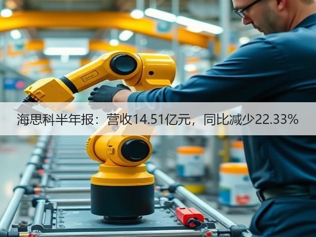 海思科半年报：营收14.51亿元，同比减少22.33%(图1)