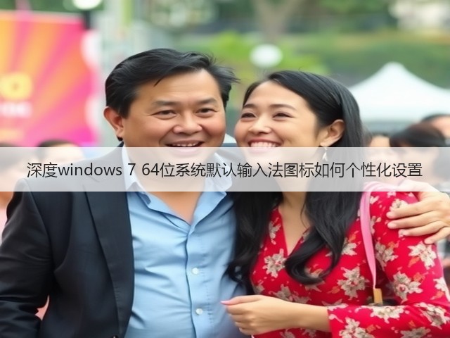 深度windows 7 64位系统默认输入法图标如何个性化设置(图1) 深度windows 7 64位系统默认输入法图标如何个性化设置(图1)