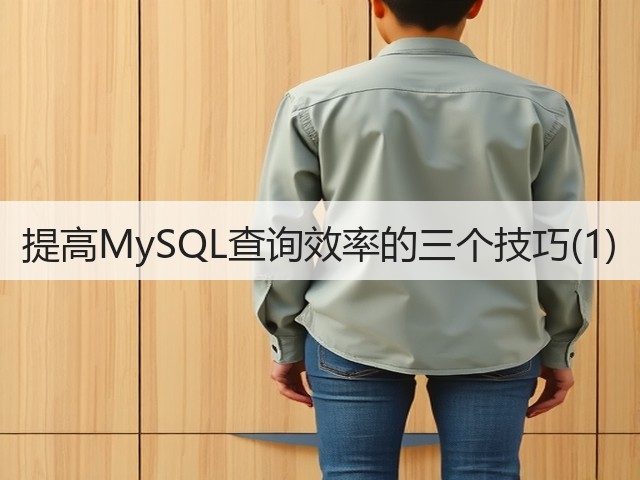 提高MySQL查询效率的三个技巧(1)(图1)