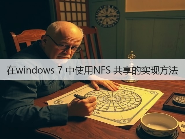 在windows 7 中使用NFS 共享的实现方法(图3)