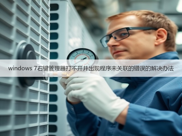 windows 7右键管理器打不开并出现程序未关联的错误的解决办法(图3) windows 7右键管理器打不开并出现程序未关联的错误的解决办法(图3)