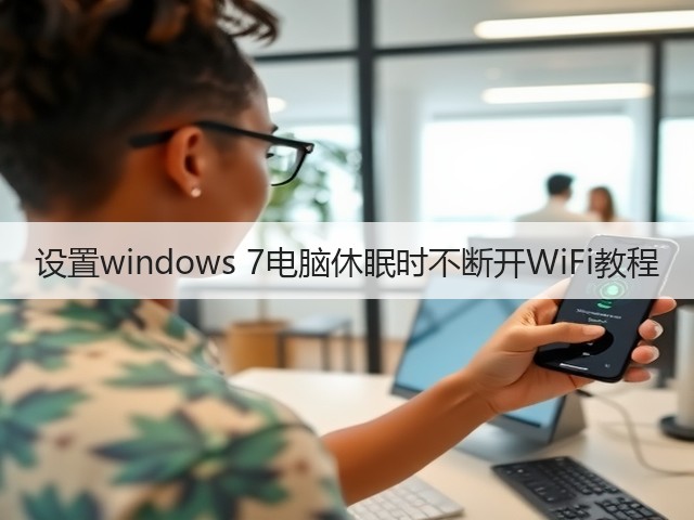设置windows 7电脑休眠时不断开WiFi教程(图1)