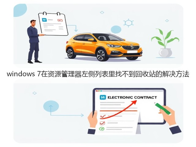 windows 7在资源管理器左侧列表里找不到回收站的解决方法(图1) windows 7在资源管理器左侧列表里找不到回收站的解决方法(图1)