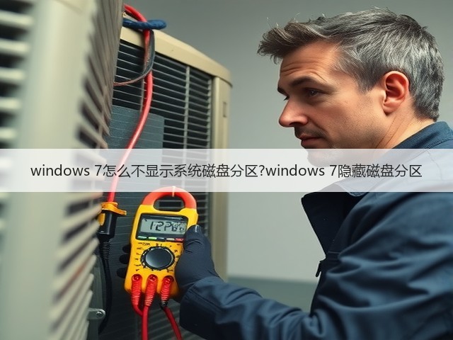 windows 7怎么不显示系统磁盘分区?windows 7隐藏磁盘分区(图1)