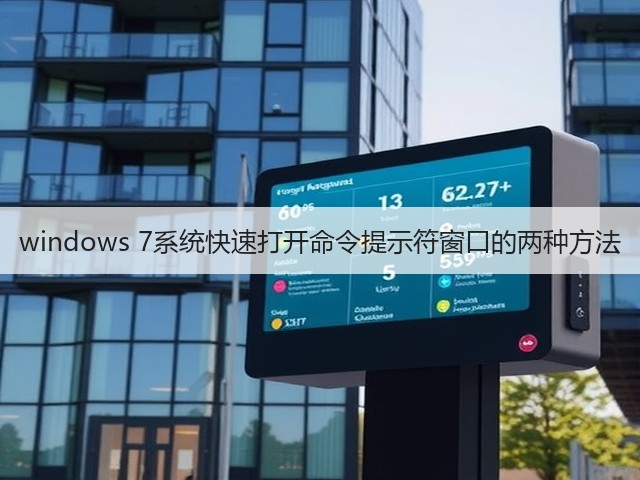 windows 7系统快速打开命令提示符窗口的两种方法(图1)