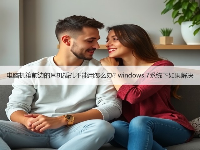 电脑机箱前边的耳机插孔不能用怎么办? windows 7系统下如果解决(图3)