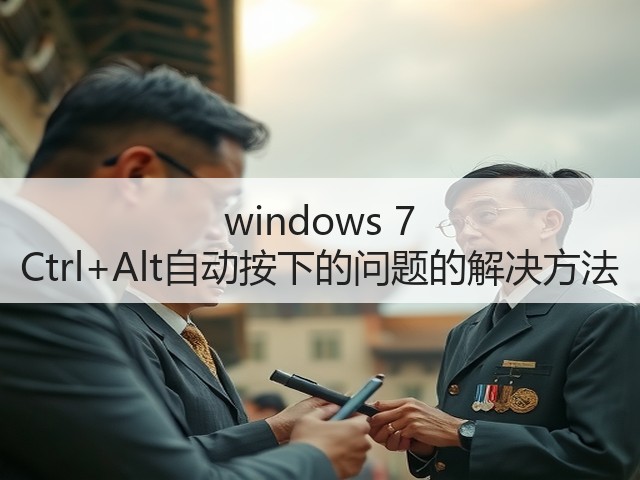 windows 7 Ctrl+Alt自动按下的问题的解决方法(图1)